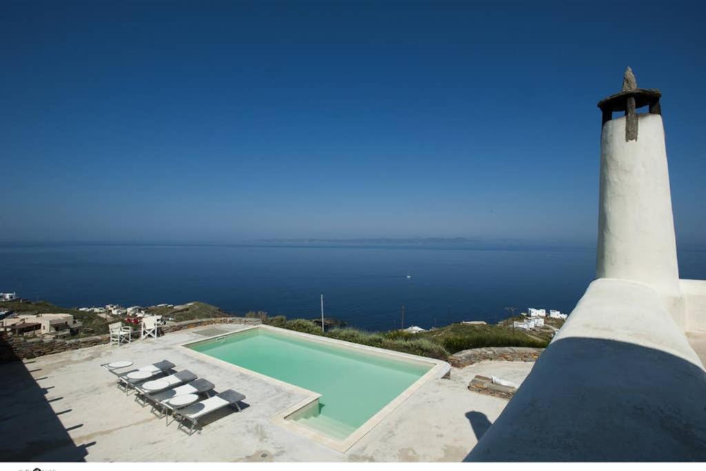 Spectacular Sunset View Villa At Melissaki Ioulis Экстерьер фото