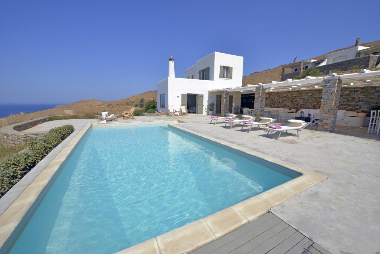 Spectacular Sunset View Villa At Melissaki Ioulis Экстерьер фото