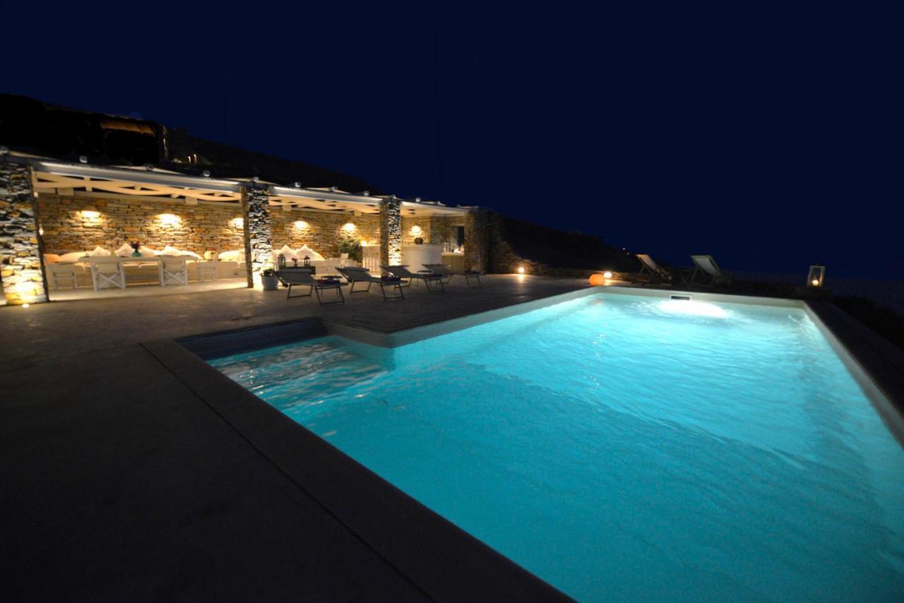 Spectacular Sunset View Villa At Melissaki Ioulis Экстерьер фото