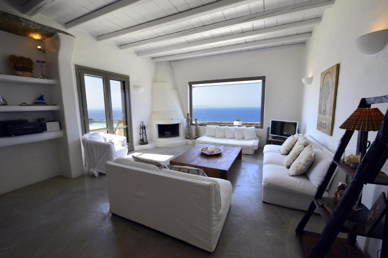 Spectacular Sunset View Villa At Melissaki Ioulis Экстерьер фото