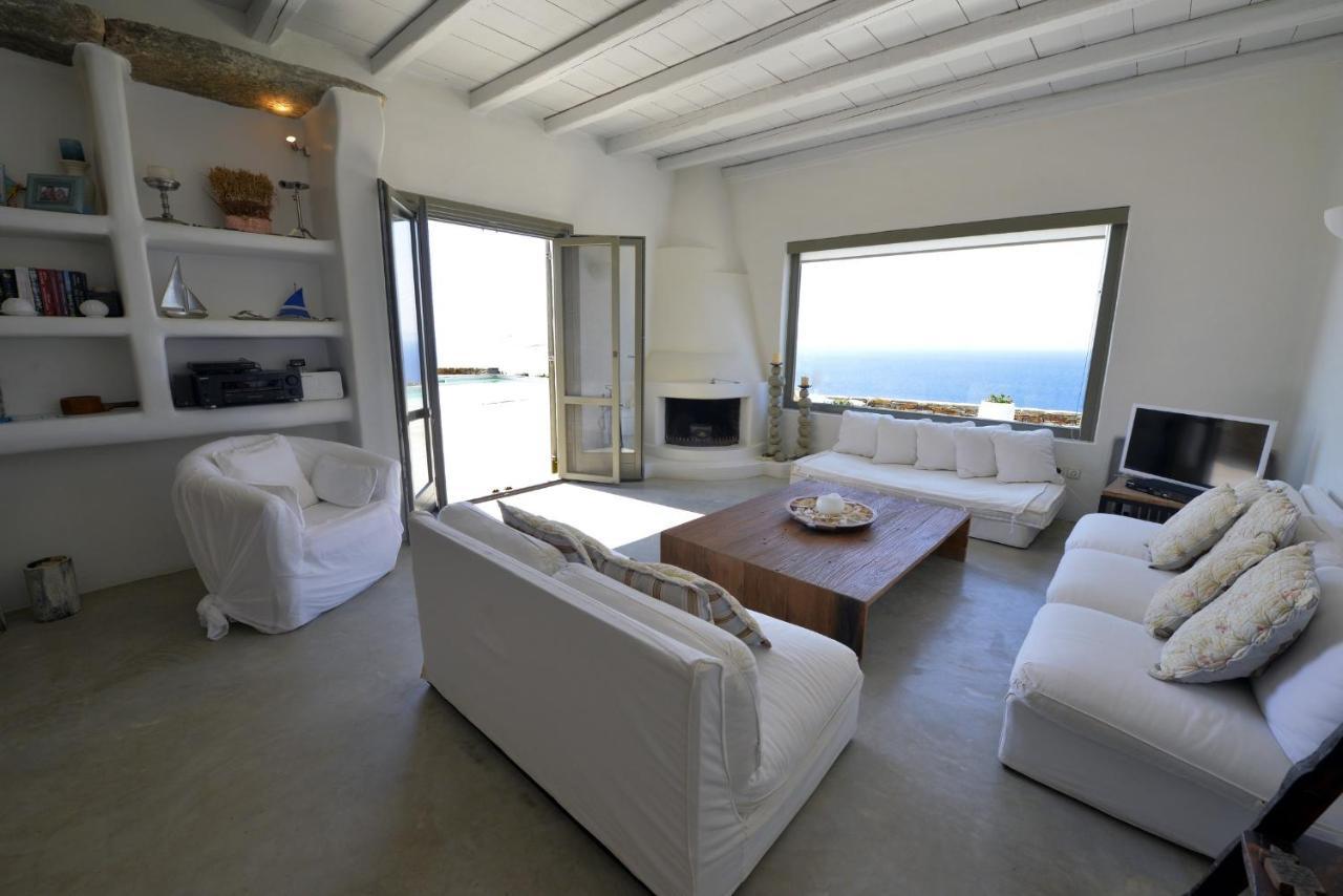 Spectacular Sunset View Villa At Melissaki Ioulis Экстерьер фото