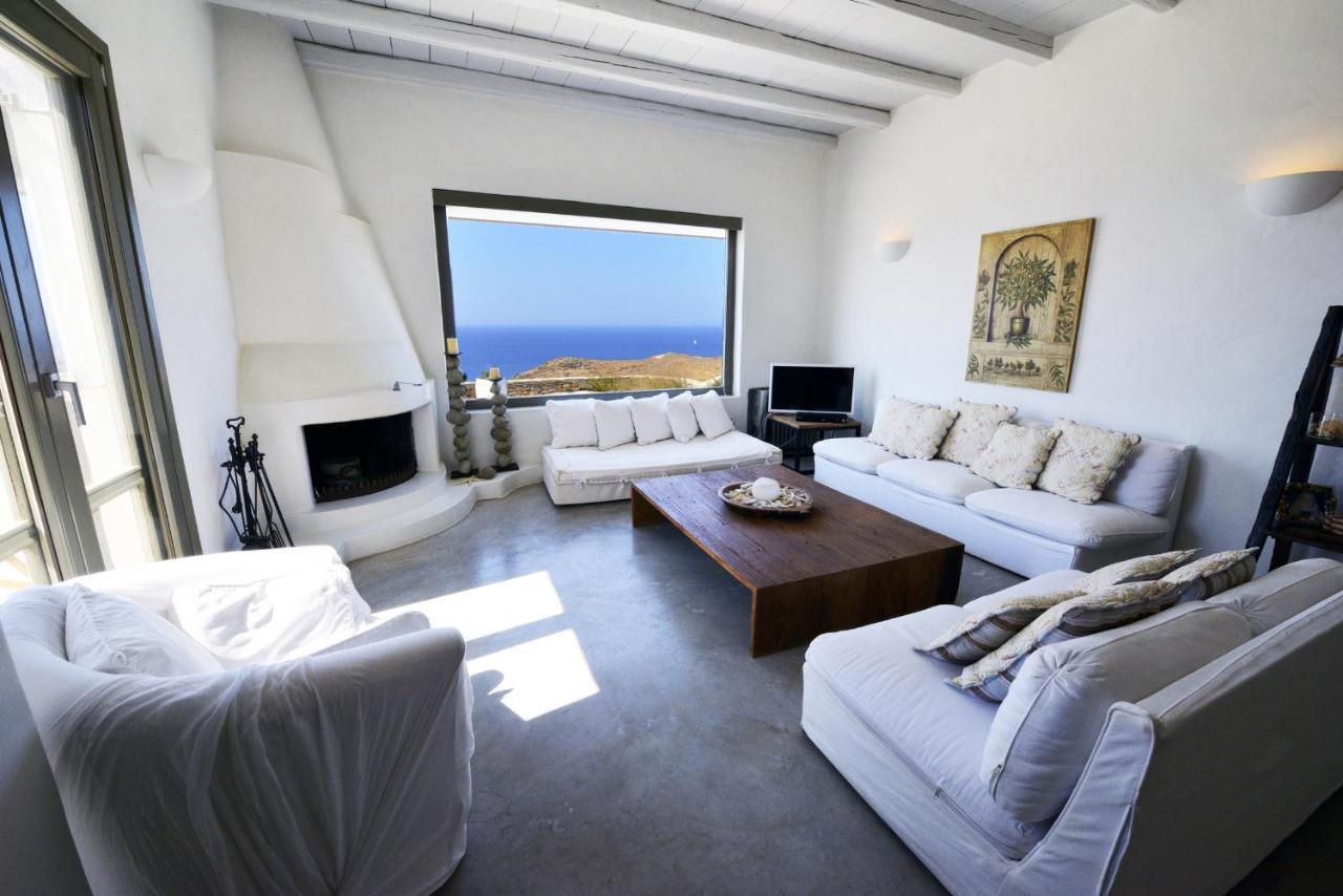 Spectacular Sunset View Villa At Melissaki Ioulis Экстерьер фото