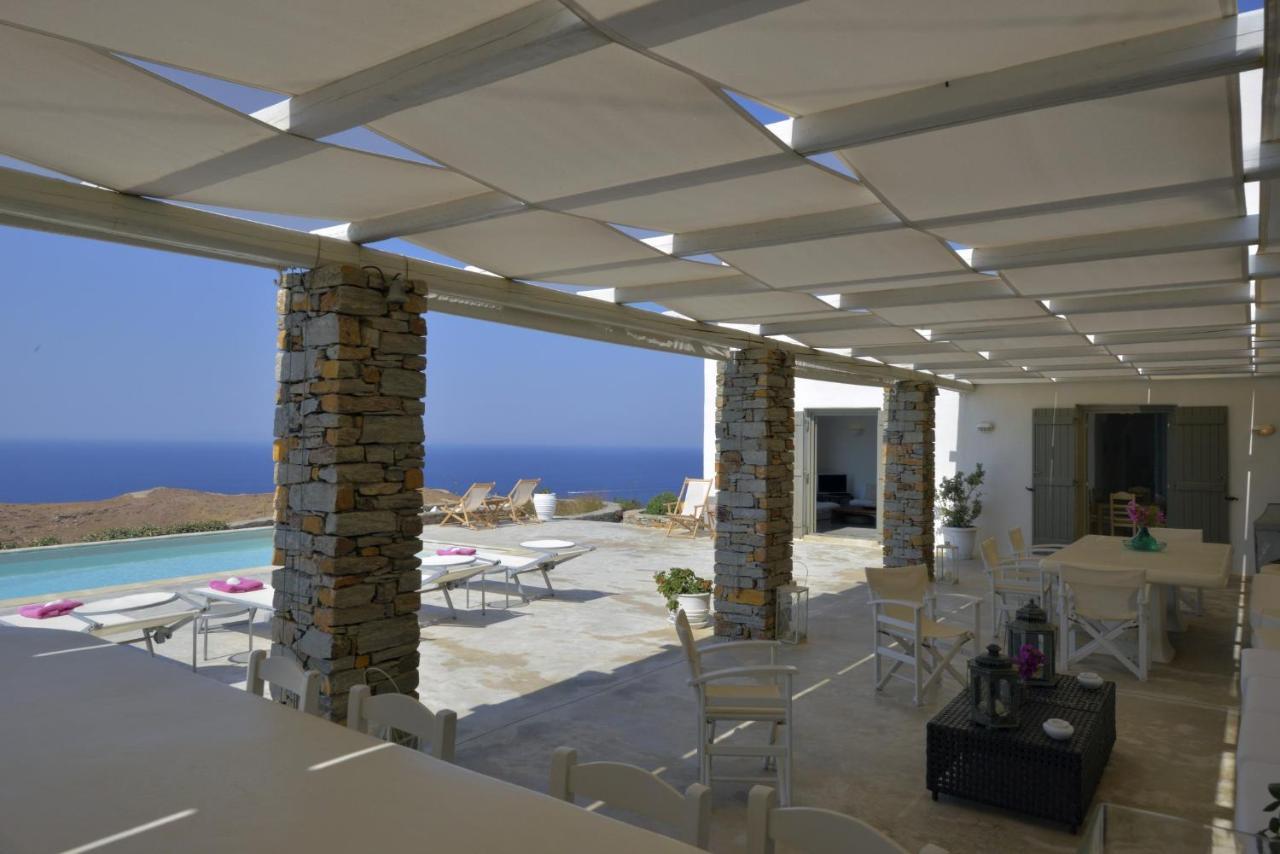 Spectacular Sunset View Villa At Melissaki Ioulis Экстерьер фото