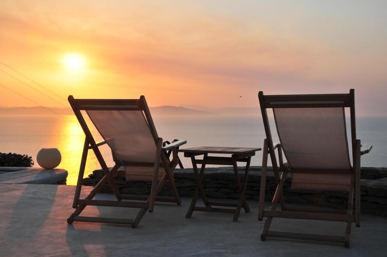 Spectacular Sunset View Villa At Melissaki Ioulis Экстерьер фото