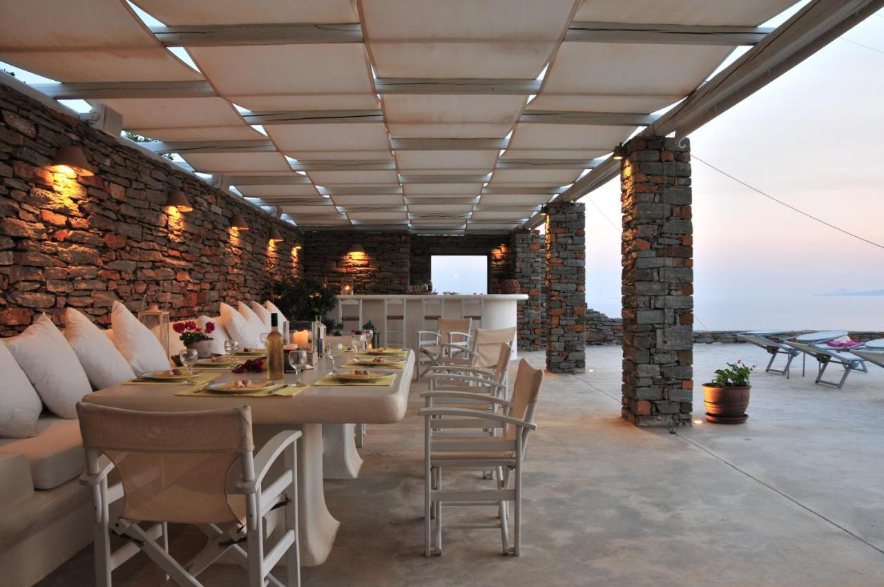 Spectacular Sunset View Villa At Melissaki Ioulis Экстерьер фото