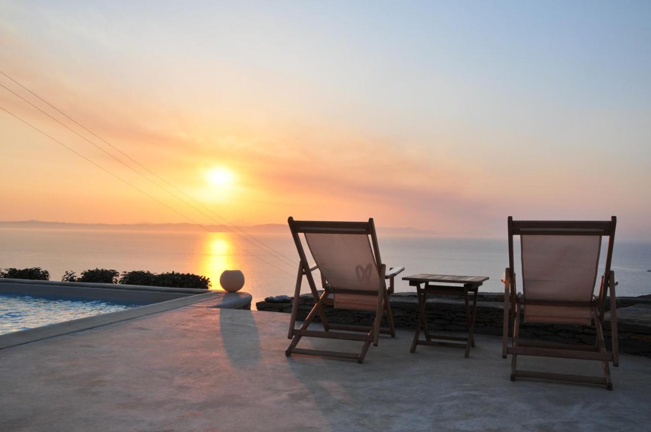 Spectacular Sunset View Villa At Melissaki Ioulis Экстерьер фото