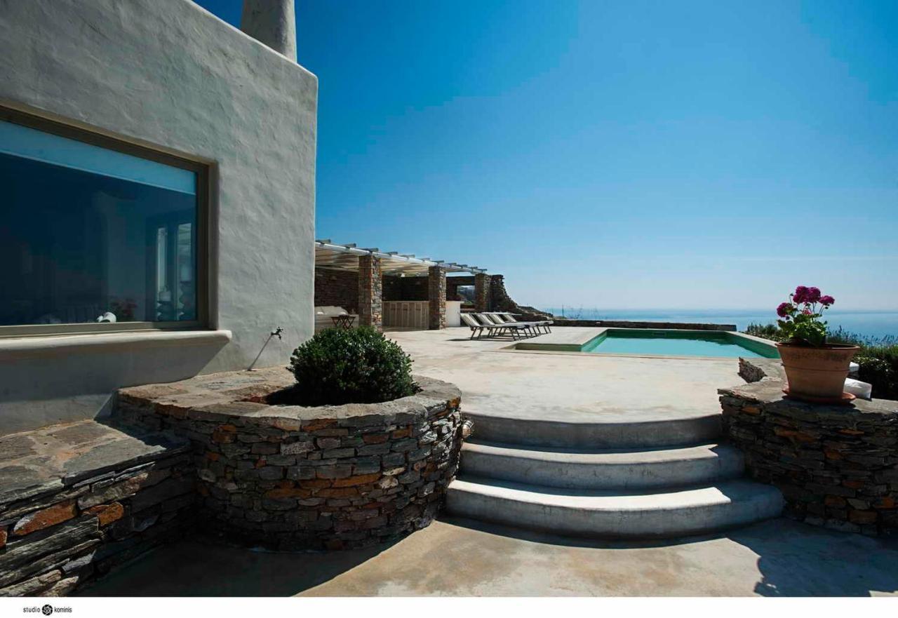 Spectacular Sunset View Villa At Melissaki Ioulis Экстерьер фото